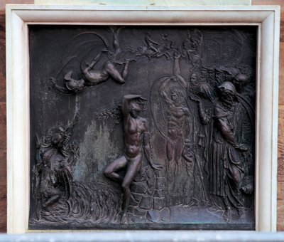 Plaque depicting Perseus rescuing Andromeda by Benvenuto Cellini